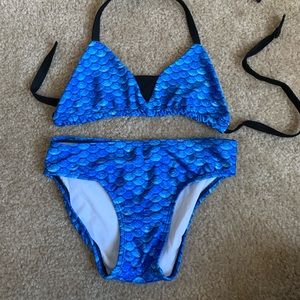 Fin Fun Mermaidens bikini girls Size L.